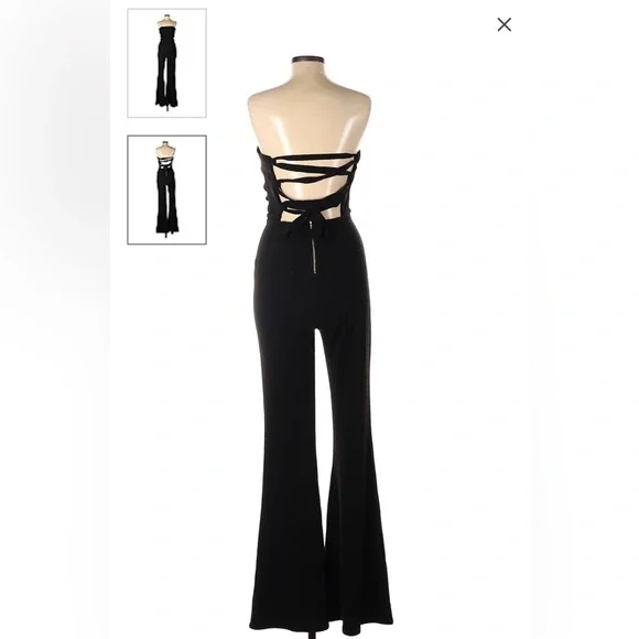 Fitted Sweater Jumpsuit- Flare leg - Picture 2 of 2